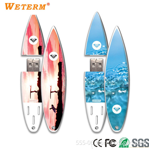 Promotional USB Gift Surfboard Design Flash Sticker Pendrive